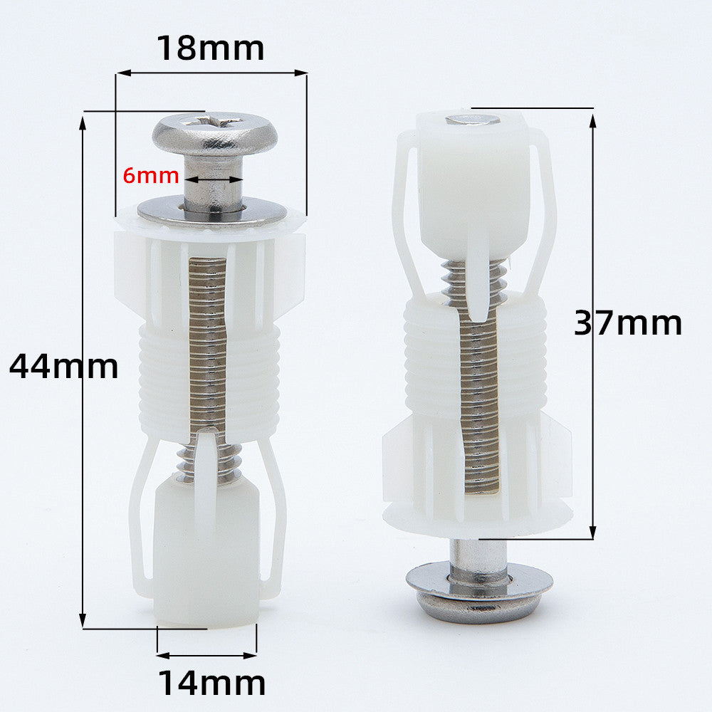 1Pair Toilet Seat Expansion Screw Toilet Seat Fastener