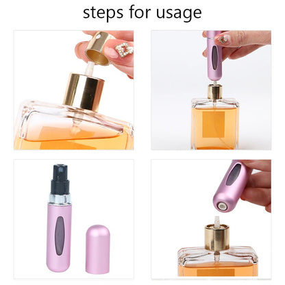 5ml Travel Perfume Atomiser  Refillable Spray Bottle