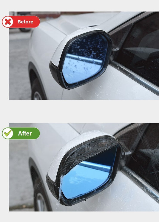 1 pair of Universal car mirror visors weather shields