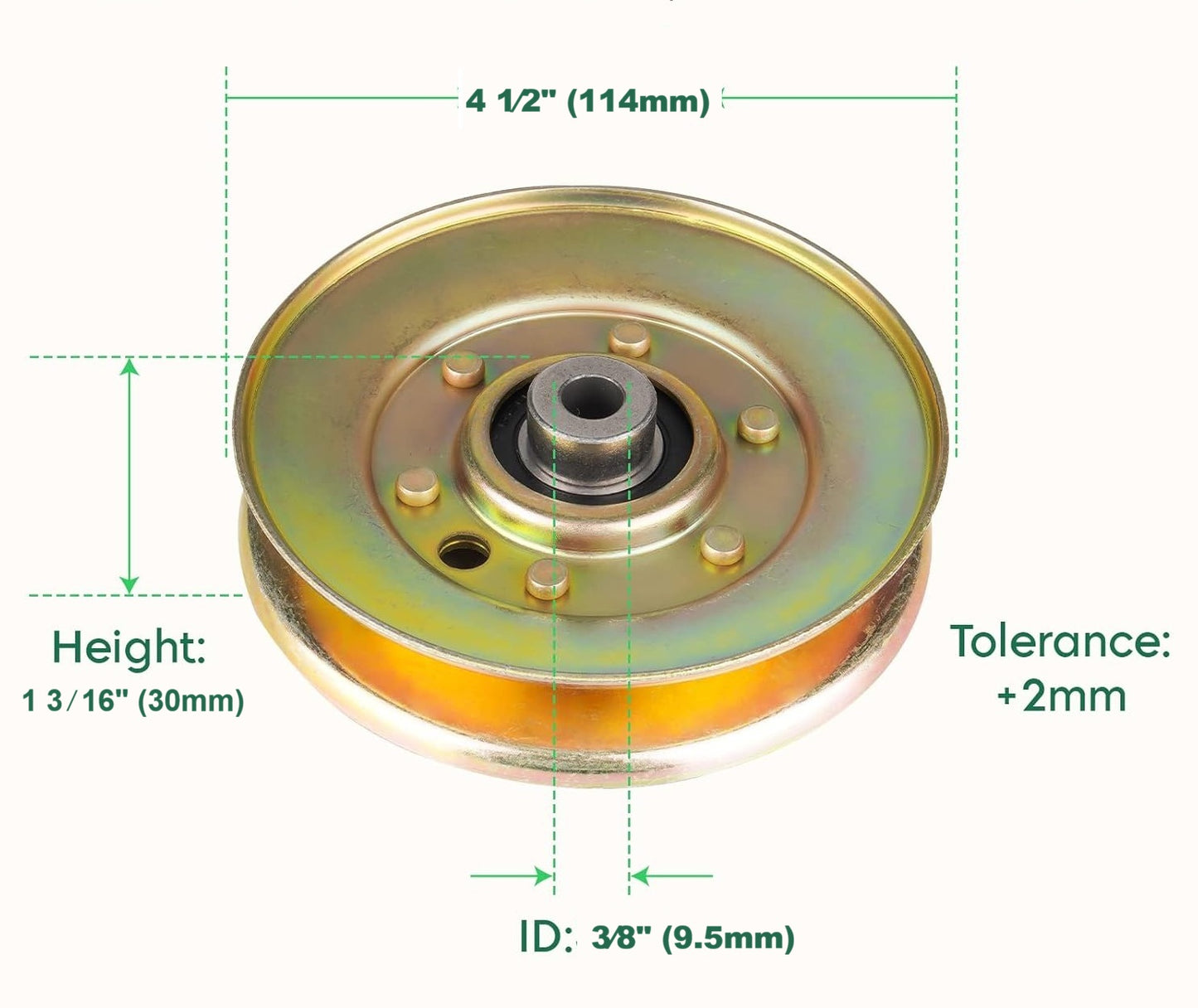 V-Idler Pulley 193195 189993 532189993 532193195 175080 for Husqvarna 48" Deck