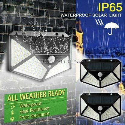 100 LED Wallmount Solar Light with PIR Motion Sensor Waterproof Solar light