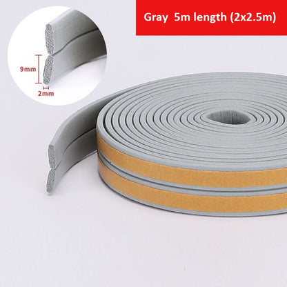 Door & Window Frame Weather Seal Strip - Grey