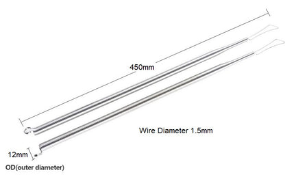 Zinc Plated Garden Gate/Door Closer Spring kit