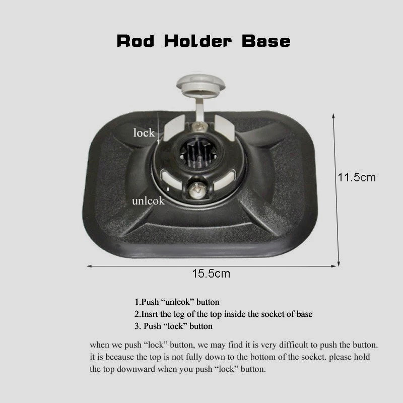 inflatable boat fishing rod holder kit